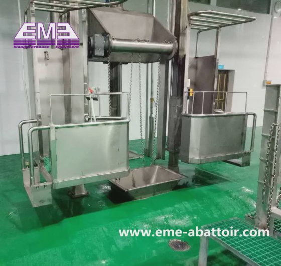 牛皮剥ぎエレベーター屠殺場設備