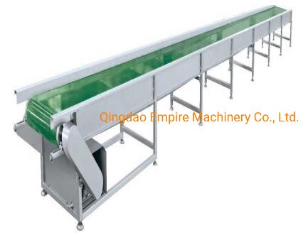 活禽笼带式输送机 屠宰场设备 用于传送禽笼的 PVC 皮带输送轨道