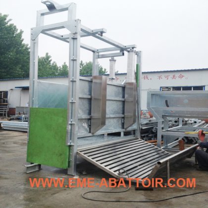 用于牛屠宰线的活牛剔晕箱牛设备