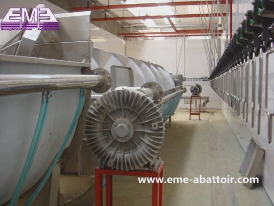 用于去骨和包装的 SUS304 螺杆式冷水机 家禽屠体冷却机 鸡肉屠宰设备