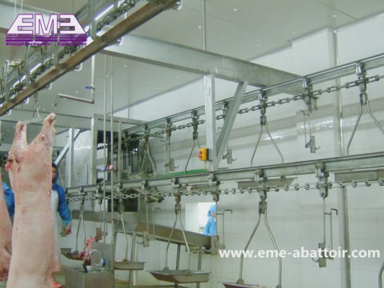 用于屠宰场屠宰线的专业猪肉加工线机器 Abattir 设备