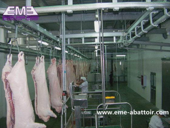 用于屠宰场屠宰线的专业猪肉加工线机器 Abattir 设备