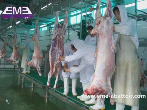 後脚皮剥ぎプラットフォーム 羊屠殺場設備 食肉処理場用 山羊屠殺機