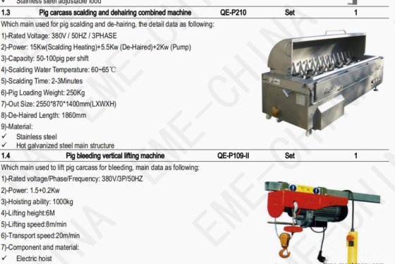 每天 1-5-10 头猪 移动式屠宰场集装箱 40