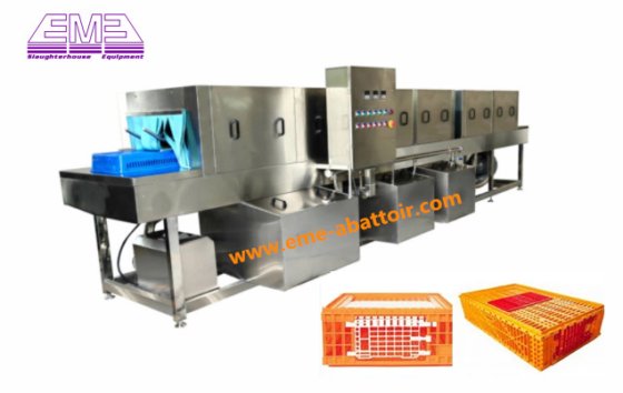肉箱清洗机 鸡鸭鹅屠宰场机械 家禽屠宰场设备