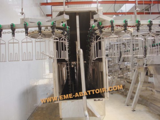 新型定制设计活禽笼自动升降系统 鸡肉加工设备屠宰场机器