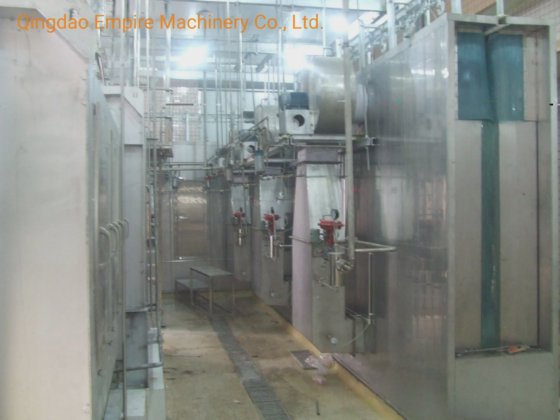 豚の屠殺設備用の肉体蒸気湯通しチャンネルシステム屠殺場