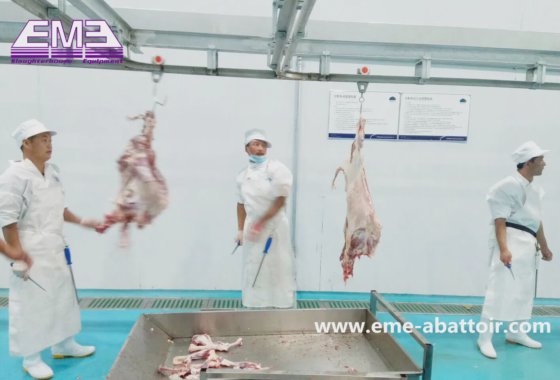 肉処理ライン 完全手動コンベヤー 羊屠殺機械