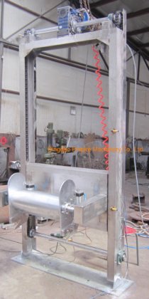 羊やヤギの皮を剥ぐための縦型引き抜き機、食肉処理用のスラウターハウス機械