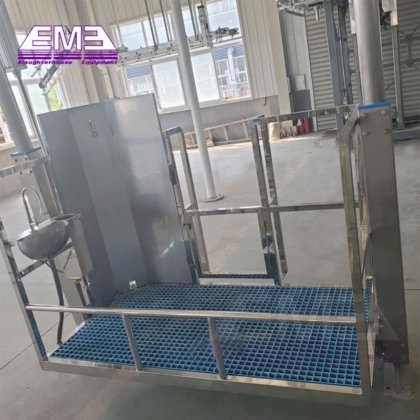 设备机械牛屠宰场牛胴体乳房剥皮升降机屠宰场设备