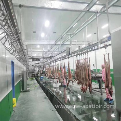 羊ヤギ出血自動搬送レール（チューブレール、デュアルレール、フラットレール）自動屠殺設備