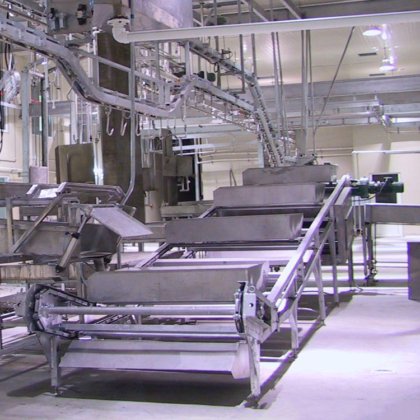 牛の白い内臓の同期検査搬送機器屠殺設備