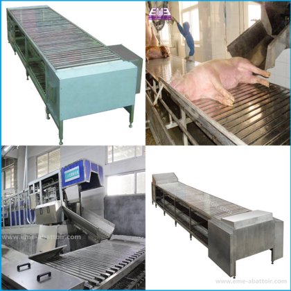 屠宰线 肉类加工 猪胴体斜坡卸料机 猪屠宰场设备