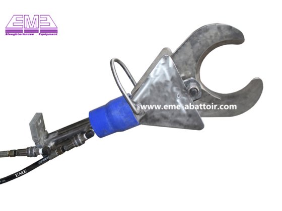 牛肉処理場用機械　油圧　蹄　足　角　切断　屠殺設備