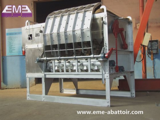 豚処理工場の carcass 毛取り機 スラッタリング機器 スラッターハウス用