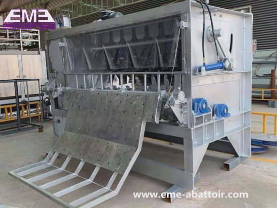 豚処理工場の carcass 毛取り機 スラッタリング機器 スラッターハウス用