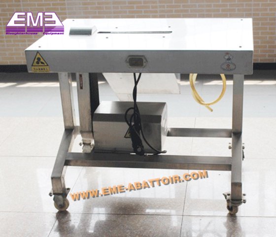 用于鸡屠宰场的家禽双单元胗内脱皮装置屠宰机