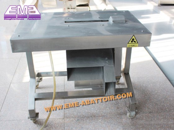 用于鸡屠宰场的家禽双单元胗内脱皮装置屠宰机