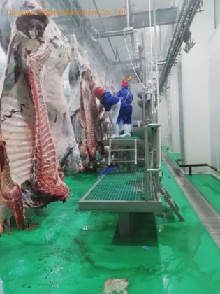 牛の自動搬送レール屠殺設備