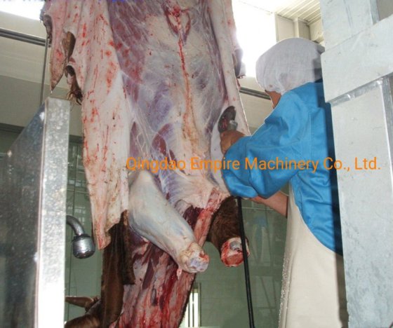 智能屠宰解决方案 用于肉类加工生产线的牛剥皮自动刀屠宰设备