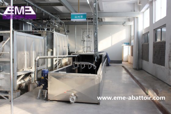 ハラール屠殺場 豚用電気温水スカールディングタンク屠殺機械