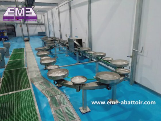 用于屠宰场机器的 Eme 工厂价内脏滑槽屠宰设备