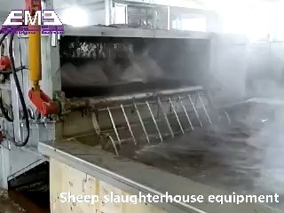 用于羊肉清真屠宰场设备的整套绵羊屠宰线，带山羊屠宰机