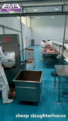 用于羊肉清真屠宰场设备的整套绵羊屠宰线，带山羊屠宰机