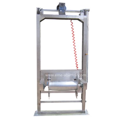 定制的绵羊屠宰场垂直拉皮机屠宰设备