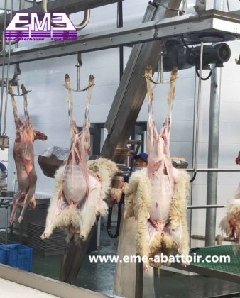 羊皮剥ぎ機、ヤギの皮剥ぎ機、皮剥き機、屠殺場設備、空気圧制御システム付き