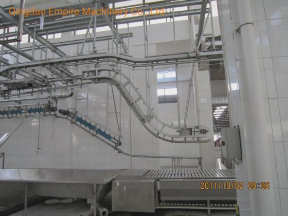 高効率牛肉解体スロープホイストハラール屠殺場肉加工ライン