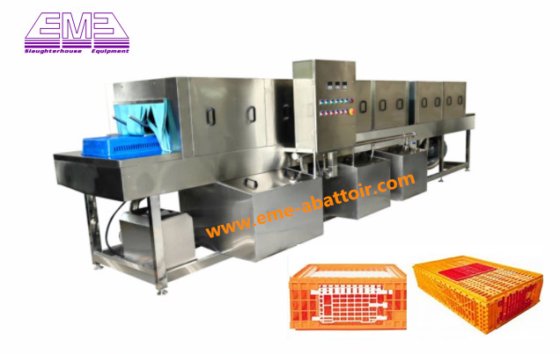 全自動クレート洗浄機 食肉処理場補助機器 slaughtering machine