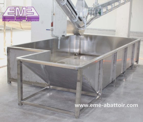 豚の胴体冷却タンク 豚の屠殺機器 ハラール屠殺場用の食肉処理設備