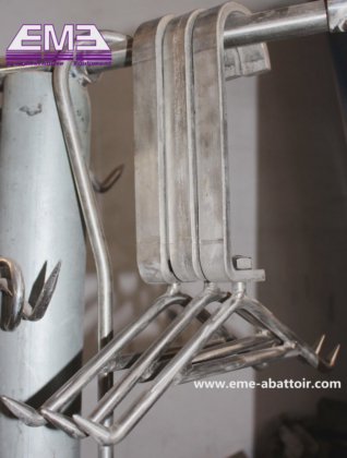 家畜屠殺場ライン二重レールプーリーフック肉処理工具アクセサリー豚屠殺機械