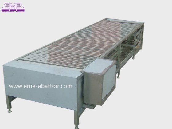 自動搬送テーブル 完全な食肉処理場 豚屠殺機器