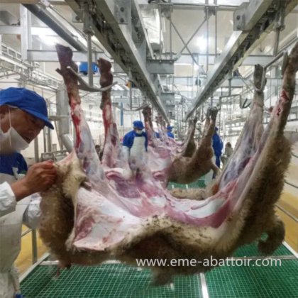 安価なヤギ屠殺機価格、肉体自動搬送レール屠殺設備供給者