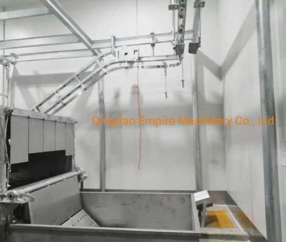 牲畜屠宰加工线 胴体再吊斜坡提升机 用于肉类加工线的屠宰场设备