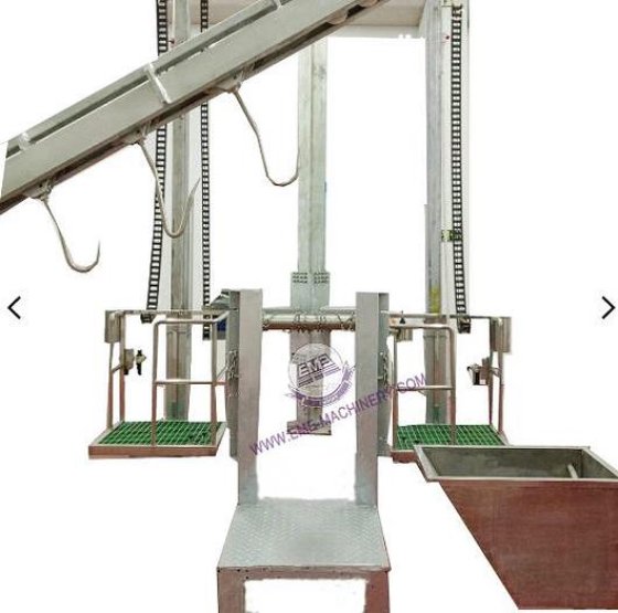 适用于牛屠宰设备的耐用牛屠宰场前腿固定桩