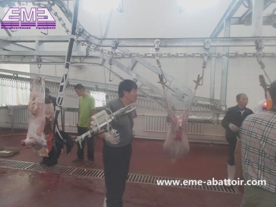 簡単操作の羊とヤギの頭と足を取り除く装置 屠殺機械