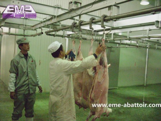 山羊/绵羊屠宰设备高质量山羊胴体重量轨道衡屠宰设备，用于绵羊屠宰场设备