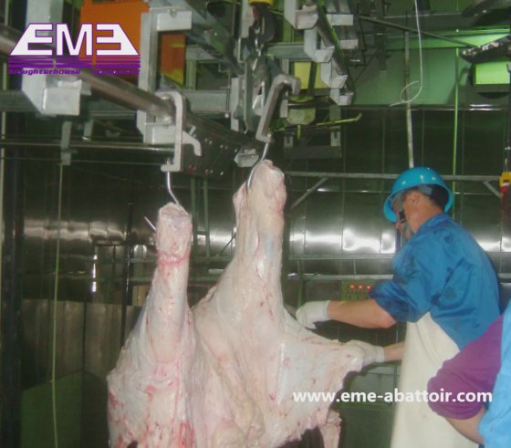 牛の屠殺機、牛肉の垂直ホイスト、高品質の供給者、エメ生産