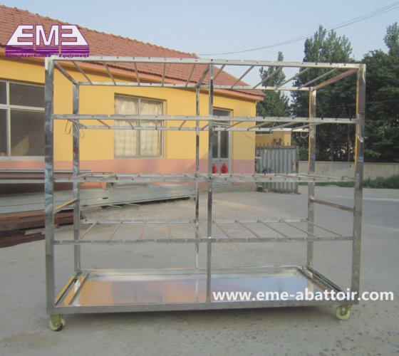 用于牲畜肉类转运的多层推车式屠宰设备