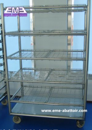 用于牲畜肉类转运的多层推车式屠宰设备