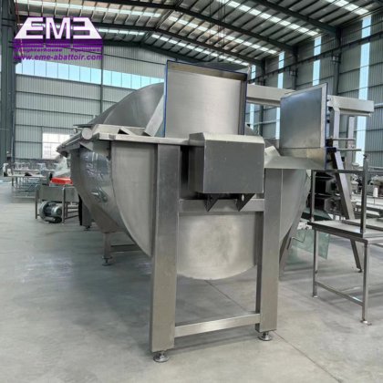 用于家禽屠宰厂的自动水冷式螺旋预冷鸡肉机