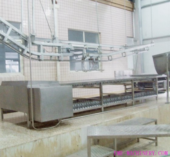 ホットセールキャラッス受け取りローラーテーブル豚食肉処理設備