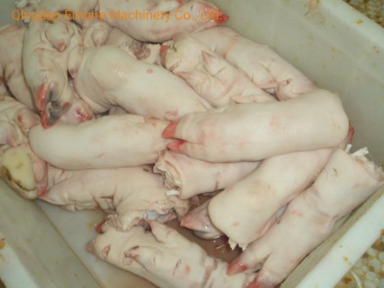 豚屠殺機用の蹄脱毛機、屠殺場設備用