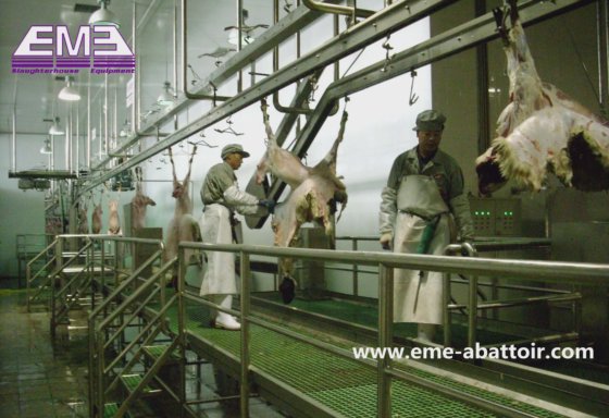 工場価格の羊屠殺機械、屠殺場用のヤギ屠殺設備