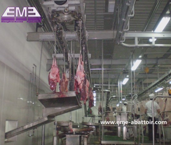 猪肉工厂内脏悬挂输送系统自动屠宰机