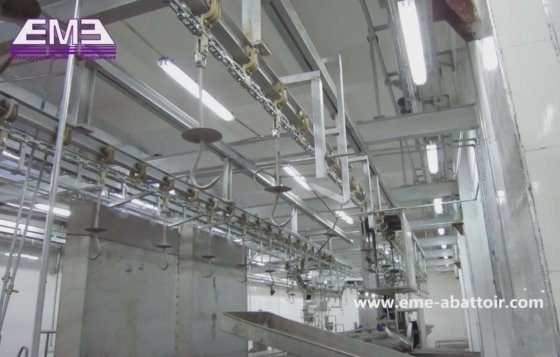 猪肉工厂内脏悬挂输送系统自动屠宰机
