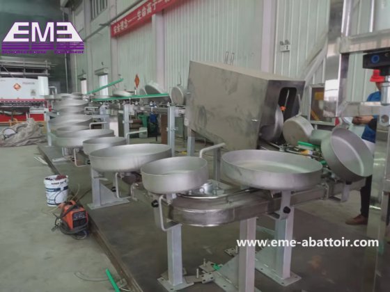 每天 100 只羊的清真羊/山羊宰杀箱 生活热镀锌/不锈钢材料